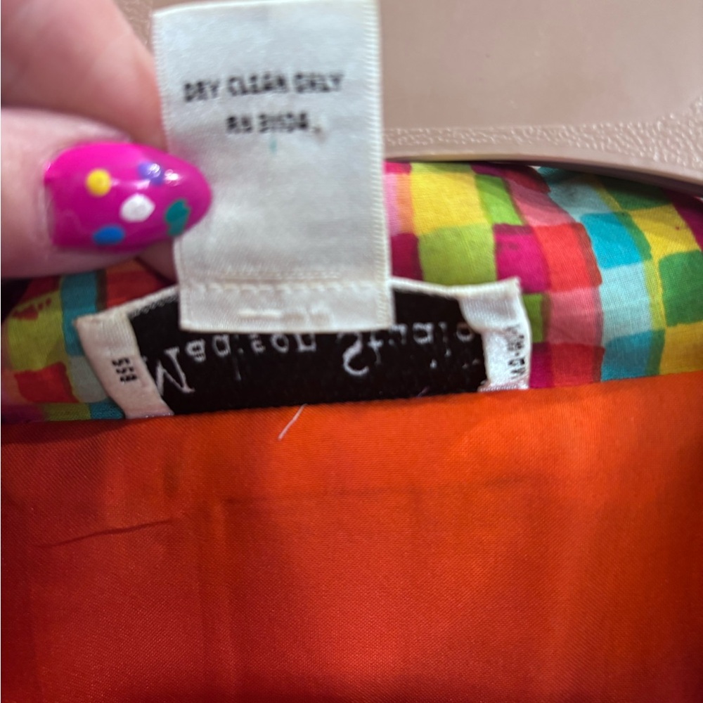 Madison Studio Orange Multi-Color Patterned Jacket - Picture 4 of 6